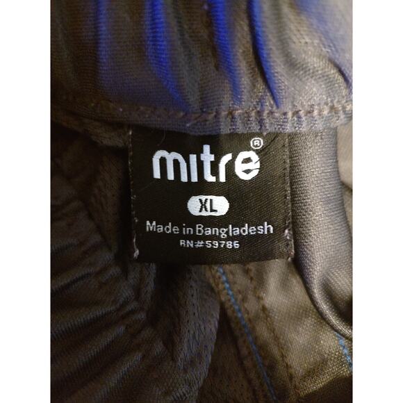 Men's Mitre "Italia" Track Pants Sweat Pants Grey Blue Stripe - XL - Picture 7 of 12